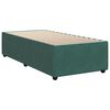 vidaXL Boxspringbett mit Matratze Dunkelgr&uuml;n 90x200 cm Samt