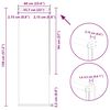 vidaXL Verdunkelungsrollo Hellgrau 60x130 cm Stoffbreite 55,7 cm
