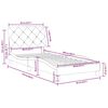 vidaXL Bettgestell ohne Matratze Rosa 80x200 cm Samt