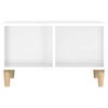vidaXL Couchtisch Hochglanz-Wei&szlig; 60x50x36,5 cm Holzwerkstoff