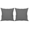 vidaXL 2-Sitzer-Sofa mit Kissen Dunkelgrau 120 cm Mikrofasergewebe