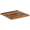 vidaXL Tischplatte Quadratisch 60x60 cm 25-27 mm Altholz Massiv