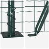 vidaXL Zaun mit Pfosten Gr&uuml;n 0,8 x 25 m Stahl und PVC