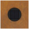 vidaXL Solar LED Wegeleuchte 2 pcs Bronze Wetterfeststahl