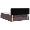 vidaXL Ottoman-Bett mit Matratze Dunkelbraun 140x200 cm Stoff