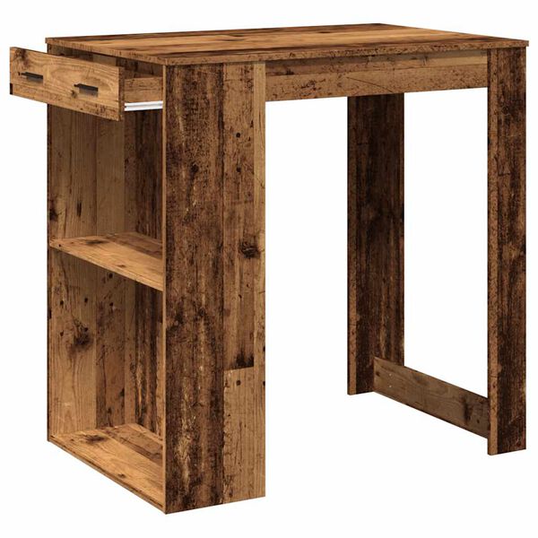 vidaXL Bartisch Altholz-Optik 102x70x103,5 cm Holzwerkstoff