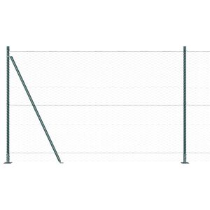 vidaXL Sechseckzaun mit Betonsockel 100 x 1,4 m Gr&uuml;n Netz