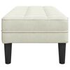 vidaXL Bank mit Kissen Creme 113 x 57 x 39 cm Samt