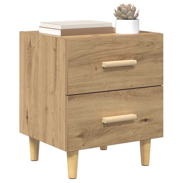 vidaXL Bettschrank 2 pcs Artisan-Eiche 40 x 35 x 47,5 cm Holzwerkstoff
