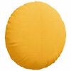 vidaXL Sitzkissen 2 pcs Helles Gelb &Oslash; 40 cm Cordstoff