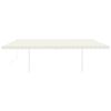 vidaXL Markise Manuell Einziehbar mit LED 6x3,5 m Creme