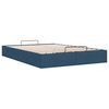 vidaXL Ottoman-Bett ohne Matratze Blau 140x190 cm Stoff