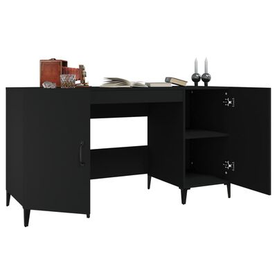 vidaXL Schreibtisch Schwarz 140x50x75 cm Holzwerkstoff