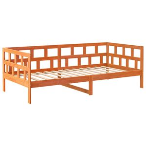 vidaXL Tagesbett ohne Matratze Wachsbraun 80x200 cm Massivholz Kiefer