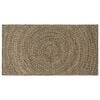 vidaXL Bereichsteppich Nat&uuml;rlich und Schwarz 100 x 200 cm Jute