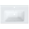 vidaXL Waschbecken Wei&szlig; 71x48x19,5 cm Rechteckig Keramik