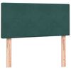 vidaXL Boxspringbett mit Matratze Dunkelgr&uuml;n 90x220 cm Samt