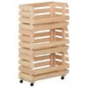 vidaXL Gem&uuml;sewagen 37x30x80 cm Massivholz Kiefer
