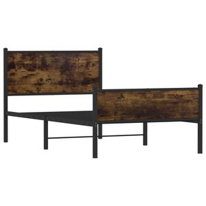 vidaXL Metallbett ohne Matratze R&auml;uchereiche 100x200 cm