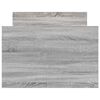 vidaXL Bettgestell mit Kopf- und Fu&szlig;teil Grau Sonoma 100x200 cm
