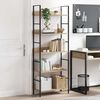 vidaXL B&uuml;cherregal 5 Regalb&ouml;den Eiche 60x27,6x158,5 cm Holzwerkstoff