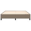 vidaXL Boxspringbettgestell Taupe 160x200 cm Stoff