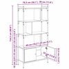 vidaXL B&uuml;cherregal Holzwerkstoff
