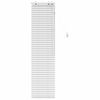 vidaXL Jalousie Wei&szlig; 45 x 160 cm 35 mm Massives Paulownia-Holz