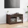vidaXL TV-Schrank mit Glast&uuml;ren Braun Eichen-Optik 68x37x42 cm