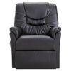 vidaXL Relaxsessel Schwarz Kunstleder
