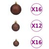 vidaXL 100-tlg. Weihnachtskugel-Set 3/4/6 cm Braun/Bronze/Golden