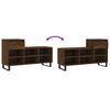vidaXL Schuhregal Braun Eichen-Optik 102x36x60 cm Holzwerkstoff