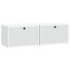 vidaXL Wandmontierter TV-Schrank Wei&szlig; 98 x 31 x 30 cm Holzwerkstoff