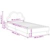 vidaXL Kinderbettgestell mit Kopfteil mit Kopfteil Blau 90 x 190 cm PU