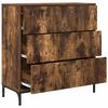 vidaXL Sideboard Ger&auml;ucherte Eiche 79,5 x 33 x 82 cm Holzwerkstoff