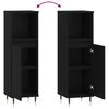 vidaXL Badschrank Schwarz 30x30x100 cm Holzwerkstoff