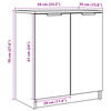 vidaXL Schuhschrank Altholz-Optik 59x35x70 cm Holzwerkstoff