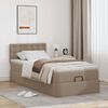 vidaXL Ottoman-Bett mit Matratze Cappuccino-Braun 80x200 cm Kunstleder