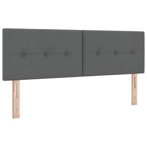 vidaXL Kopfteil mit Kopfteil Dunkelgrau 160 cm Kunstleder
