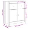 vidaXL Sideboard Wei&szlig; 70x35x80 cm Massivholz Kiefer