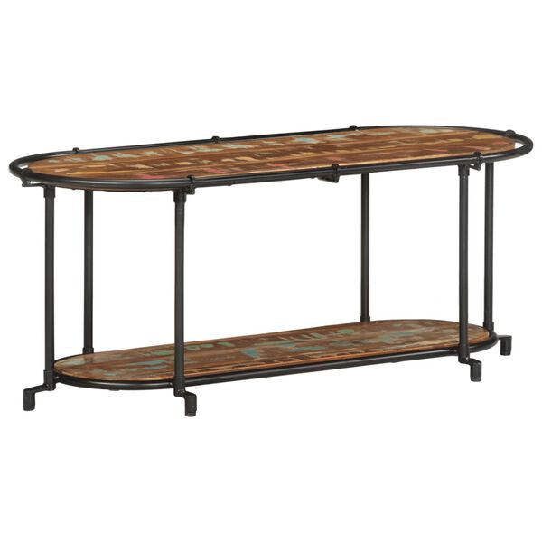 vidaXL TV-Regal 100x42x40 cm Altholz Massiv