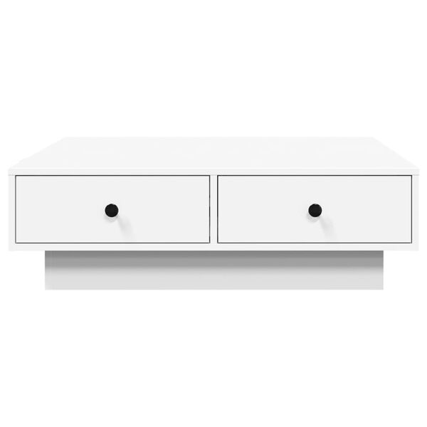 vidaXL Couchtisch Wei&szlig; 90x90x28 cm Holzwerkstoff