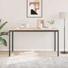 vidaXL Bartisch Natur 110 x 55 x 105 cm Massives Kiefernholz