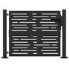vidaXL Gartentor Schwarz 110 x 105 cm Pulverbeschichteter Stahl