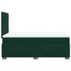 vidaXL Boxspringbett mit Matratze Dunkelgr&uuml;n 120x200 cm Samt