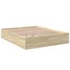 vidaXL Bettgestell Sonoma-Eiche 160x200 cm Holzwerkstoff