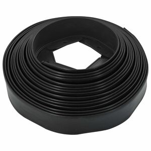 vidaXL Rasenkanten Schwarz 3000 x 4 x 5 cm Kunststoff