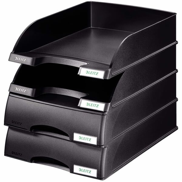 Leitz Plus Briefkorb-Schubladeneinheit Schwarz