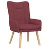 vidaXL Sessel Weinrot 63 x 67 x 94 cm Stoff und Sperrholz