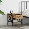 vidaXL Nachttisch mit Schubladen 2 pcs Artisan-Eiche 40 x 42 x 45 cm